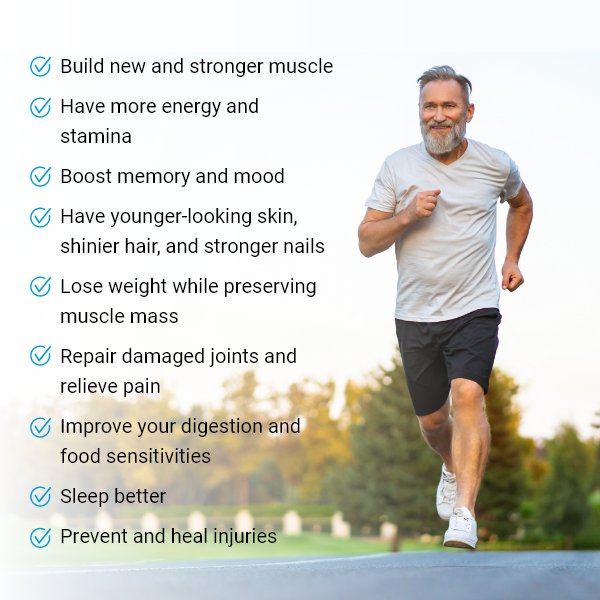 The everyday benefits of complete amino acid nutrition: stronger muscle, more energy, better sleep, faster recovery and more